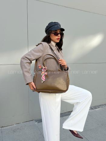 Oil Green With Suspenders Skin Arm Bag Bag