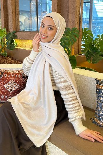 Stone Cotton Fabric Striped Shawl