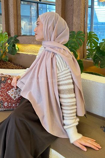 Powder Linen Straight Shawl
