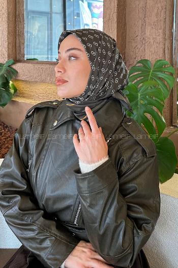 Lamelif G Desen Rayon Eşarp Haki