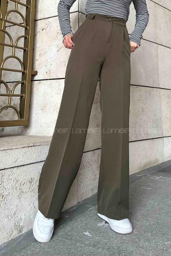 Lamelif Pensli Pantolon Haki