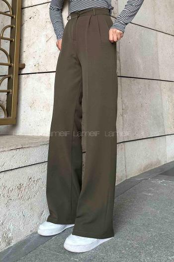 Lamelif Pensli Pantolon Haki