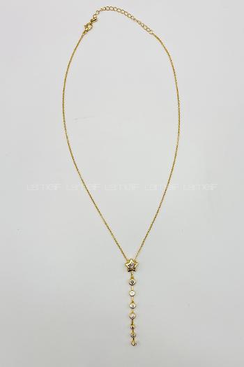 Gold-1 Gold Straight Necklace