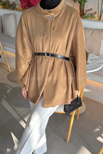 Lamelif Kemerli Panço Camel