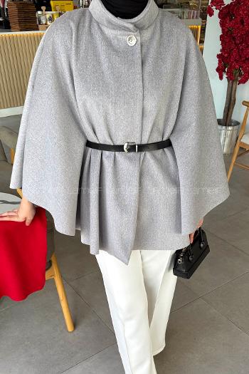 Lamelif Kemerli Panço Gri