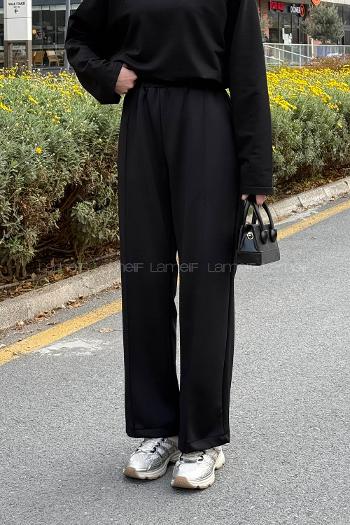 Lamelif Scuba Pantolon Siyah