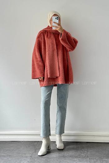 Rose Crew Neck Long Arm Coat