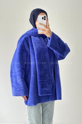 Purble Crew Neck Long Arm Coat