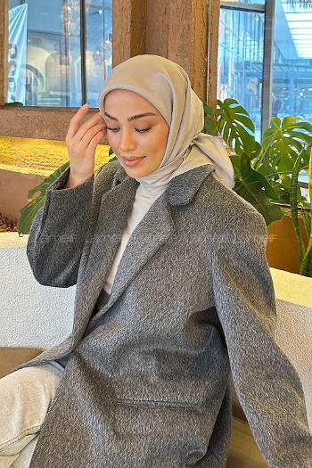 Lamelif Star Eşarp Gri