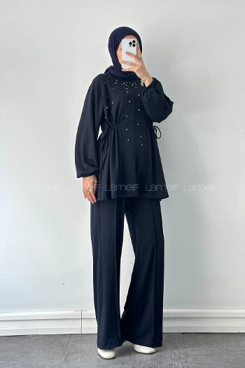 Lamelif Oysho Taşlı İkili Takım Lacivert
