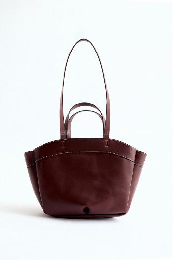Lamelif Kadın Çift Saplı Tote Çanta Pablo Bordo