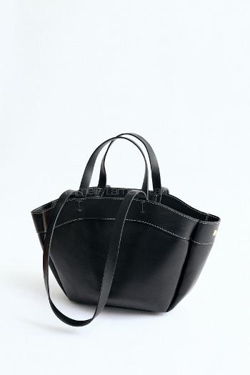 Lamelif Kadın Çift Saplı Tote Çanta Pablo Siyah