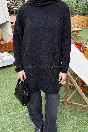 Black Turtle Neck Long Arm Jumper