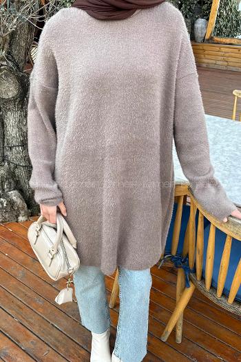 Lamelif Sakal Kumaş Kazak Vizonrengi