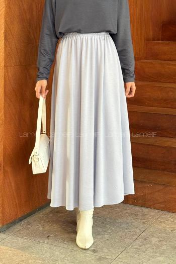 Lamelif Oysho Tesettür Etek Lila