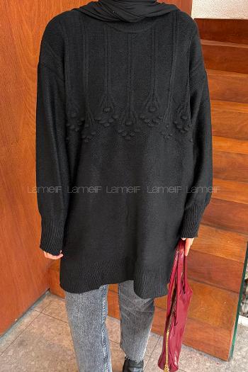 Black Turtle Neck Long Arm Jumper