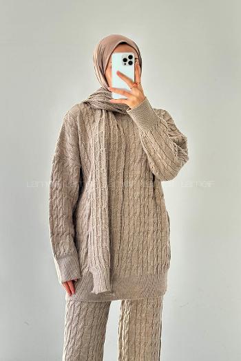 Stone Choker Neck Long Arm Acrylic Regular Trousers Comfortable Suit