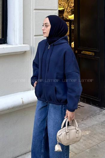 muarlı Sweatshirt Lacivert