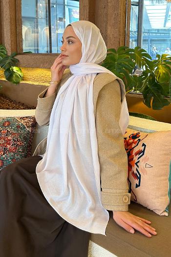 Lamelif Star Şal Beyaz
