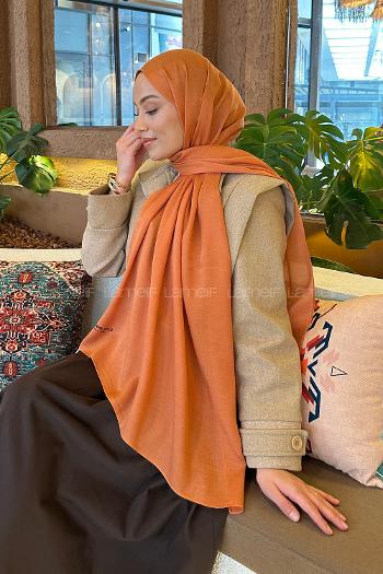 Cinnamon Cotton Straight Shawl