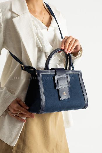 Navy Blue With Suspenders Skin Arm Bag Bag
