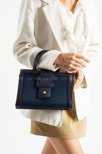Navy Blue With Suspenders Skin Arm Bag Bag
