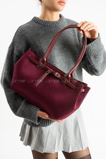 Lamelif Süet Kadın Bunzee Ocean Bordo