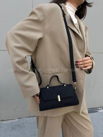 Lamelif Leına Süet Model Kadın Çapraz Çantası