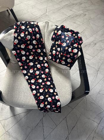 Navy Blue-1 Crew Neck Long Arm Without Accessories Combed Fabric Regular Trousers Comfortable Suit