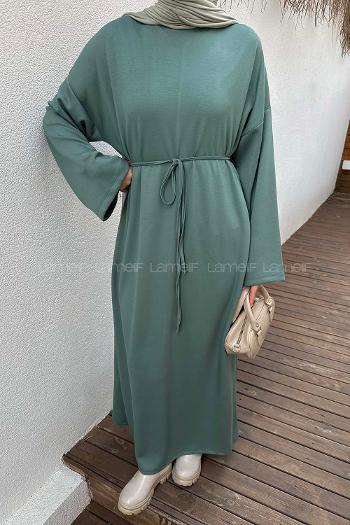 Lamelif İki İplik Oysho Elbise  Yeşil