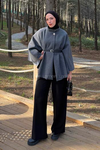 Lamelif Kemerli Panço Antrasit
