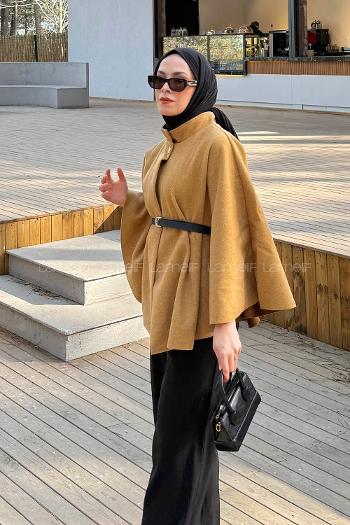 Lamelif Kemerli Panço Camel