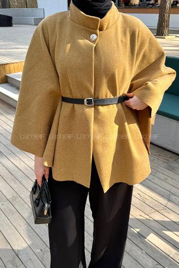 Lamelif Kemerli Panço Camel