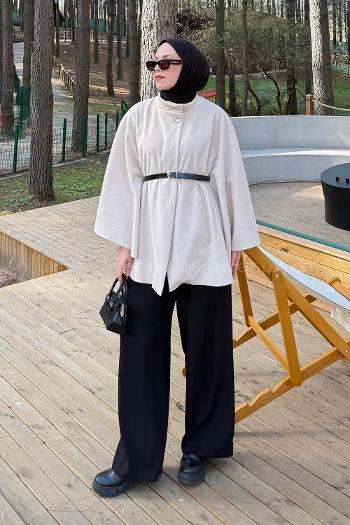 Lamelif Kemerli Panço Taş Rengi