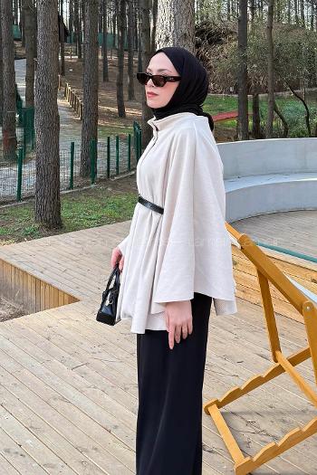 Lamelif Kemerli Panço Taş Rengi