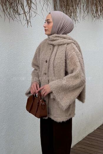 Mink Crew Neck Long Arm Coat