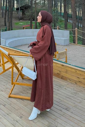 Tile Crew Neck Long Arm Linen Flare Suit