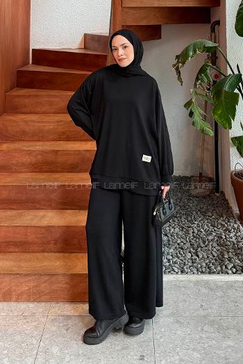 Lamelif Armalı Basic Oysho Takım Siyah