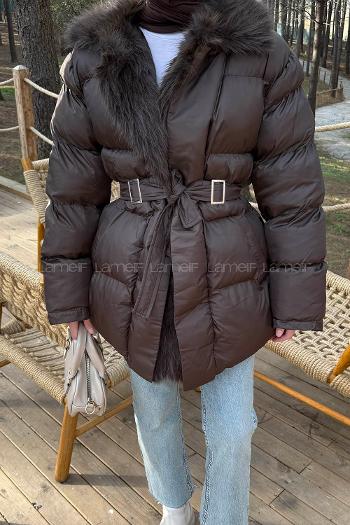 Khaki Normal Neck Long Arm Coat