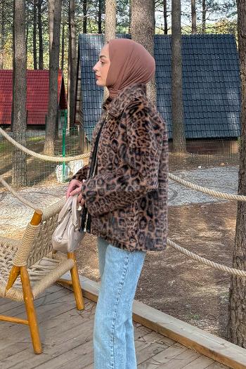 Lamelif Leopar Desen Mont Camel