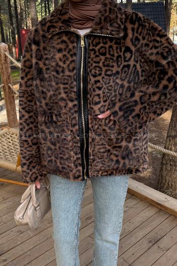 Lamelif Leopar Desen Mont Camel