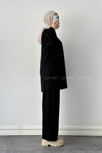 Lamelif Oysho Pantolonlu Takım Siyah