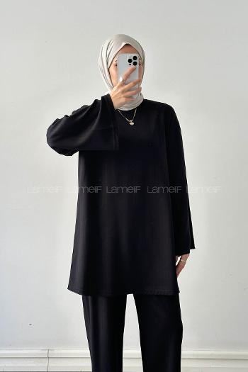 Lamelif Oysho Pantolonlu Takım Siyah