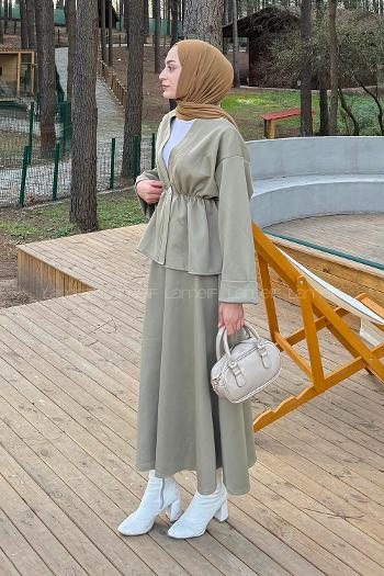 Lamelif Scuba Etekli İkili Takım Haki