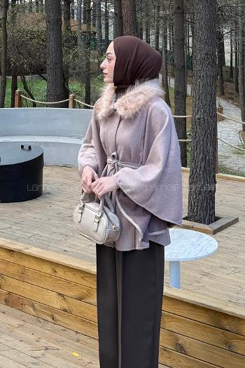 Soft Brown Normal Neck Long Arm Coat