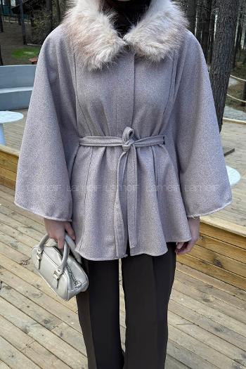 Soft Brown Normal Neck Long Arm Coat