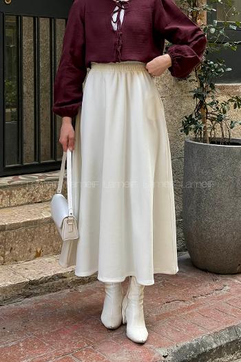 Lamelif Scuba Etek Beyaz