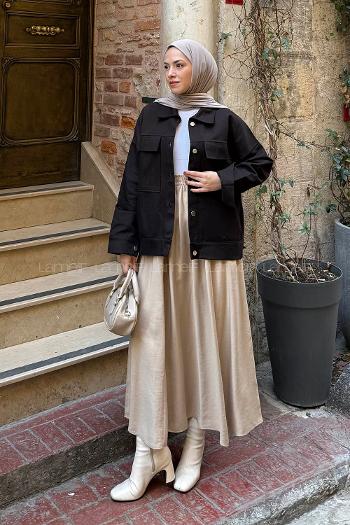 Lamelif Kapak Cepli Gömlek Acı kahve