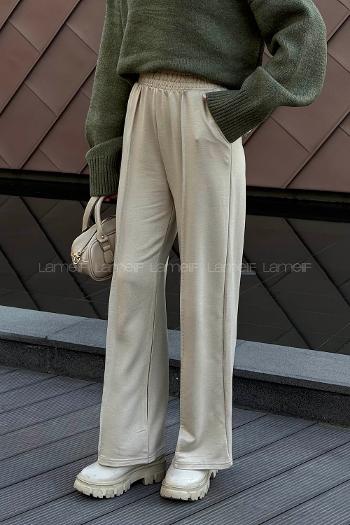 Stone Regular Trousers Elastic Waist Regular Cut Bottom Tracksuit