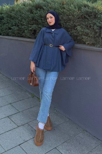 Lamelif Kemerli Panço Lacivert